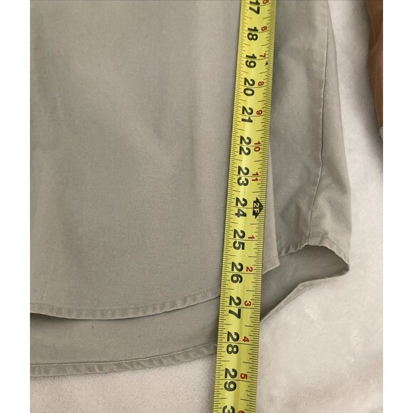 Columbia Quilted Hunting Shirt Mens LARGE Beige Brown Pheasant Button Down - Picture 11 of 13